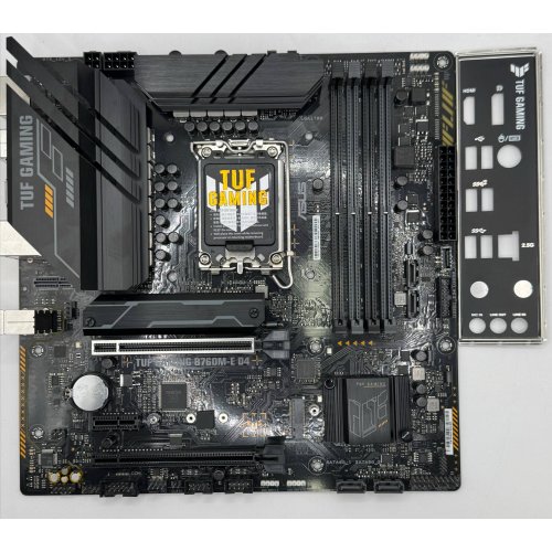 Материнська плата Asus TUF GAMING B760M-E D4 (s1700, Intel B760) (Відновлено продавцем, 876813) купити в Україні: Київ, Львів, Хмельницький, Тернопіль, Івано-Франківськ | Перевірка сумісності, низька ціна, відгуки, характеристики від TELEMART фото
