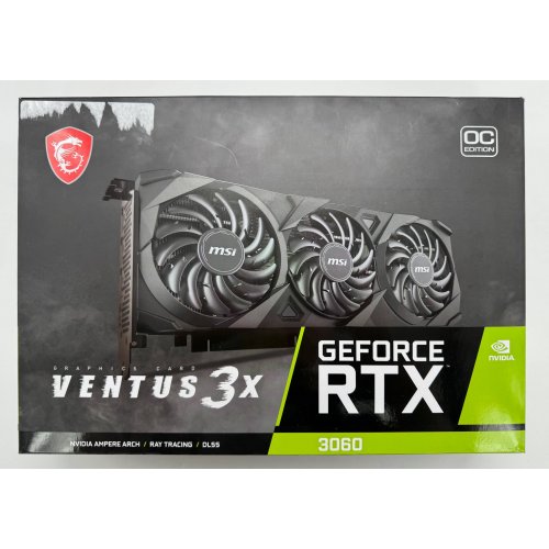 Видеокарта MSI GeForce RTX 3060 VENTUS 3X OC 12288MB (RTX 3060 VENTUS 3X 12G OC) (Восстановлено продавцом, 876831) купить в Украине: Киев, Днепр, Харьков, Одесса  | Проверка совместимости, низкая цена, отзывы, характеристики от TELEMART фото