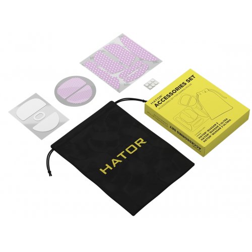 Набір аксесуарів для мишки HATOR Accessories Set for Quasar 3 Series (ACC071) White/Violet купити в Україні: Київ, Львів, Хмельницький, Тернопіль, Івано-Франківськ | Низька ціна, відгуки, характеристики від TELEMART фото