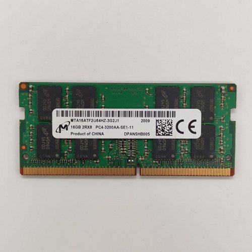 Озу Micron DDR4 16GB 3200Mhz (MTA16ATF2G64HZ-3G2J1) (Восстановлено продавцом, 876867) купить в Украине: Киев, Днепр, Харьков, Одесса  | Проверка совместимости, низкая цена, отзывы, характеристики от TELEMART фото