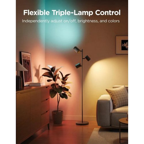 Розумний торшер Govee H60B2 RGBWWIC Tree Floor Lamp (H60B2311) Black купити в Україні: Київ, Львів, Хмельницький, Тернопіль, Івано-Франківськ | Низька ціна, відгуки, характеристики від TELEMART фото