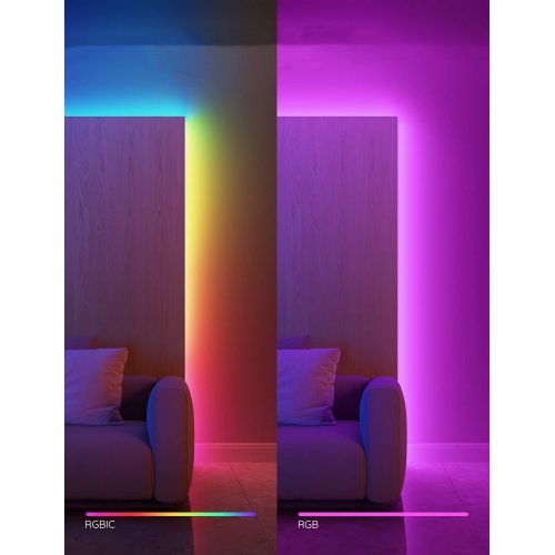 Умная светодиодная лента Govee H612A Strip Light S With Protective Coating 5m (H612ACD1) купить в Украине: Киев, Днепр, Харьков, Одесса  | Низкая цена, отзывы, характеристики от TELEMART фото