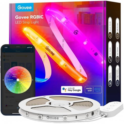 Умная светодиодная лента Govee H612C Strip Light S With Protective Coating 10m (H612CCD1) купить в Украине: Киев, Днепр, Харьков, Одесса  | Низкая цена, отзывы, характеристики от TELEMART фото