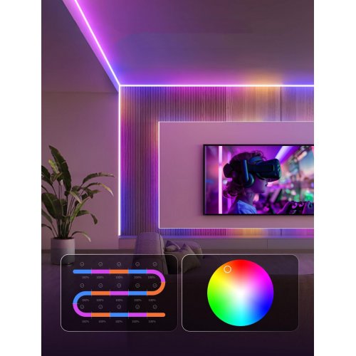 Умная светодиодная лента Govee H61E5 COB Strip Light Pro 3m (H61E53D1) купить в Украине: Киев, Днепр, Харьков, Одесса  | Низкая цена, отзывы, характеристики от TELEMART фото
