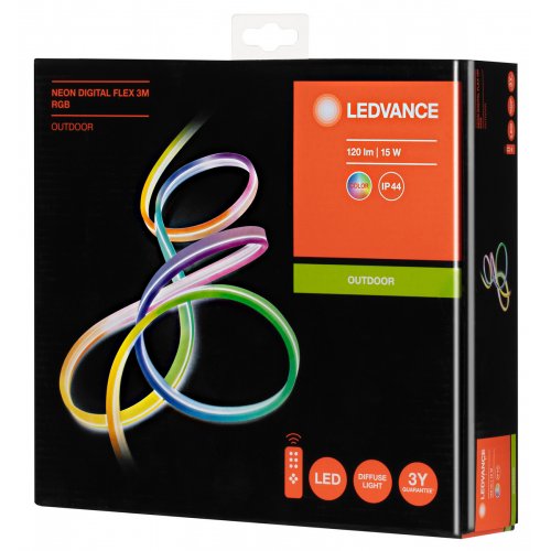 Стрічка світлодіодна Ledvance Neon Digital Flex Colored 3m (4058075504745) купити в Україні: Київ, Львів, Хмельницький, Тернопіль, Івано-Франківськ | Низька ціна, відгуки, характеристики від TELEMART фото