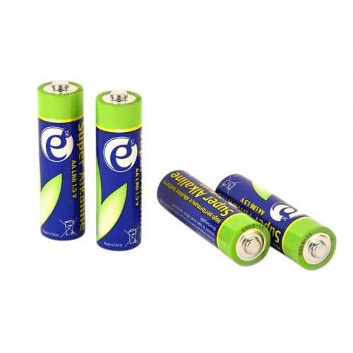 Батарейки EnerGenie LR6/AA 4шт (EG-BA-AA4-01) купити в Україні: Київ, Львів, Хмельницький, Тернопіль, Івано-Франківськ | Низька ціна, відгуки, характеристики від TELEMART фото