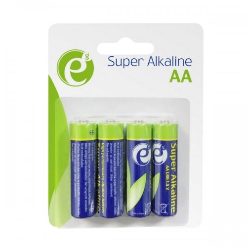 Батарейки EnerGenie LR6/AA 4шт (EG-BA-AA4-01) купити в Україні: Київ, Львів, Хмельницький, Тернопіль, Івано-Франківськ | Низька ціна, відгуки, характеристики від TELEMART фото