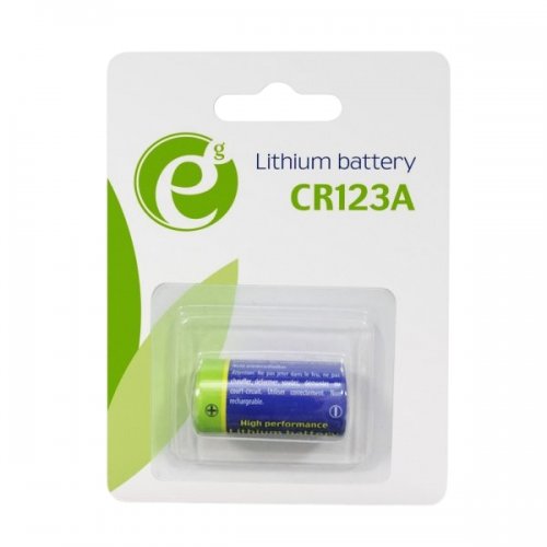 Батарейка EnerGenie CR123 1шт (EG-BA-CR123-01) купити в Україні: Київ, Львів, Хмельницький, Тернопіль, Івано-Франківськ | Низька ціна, відгуки, характеристики від TELEMART фото