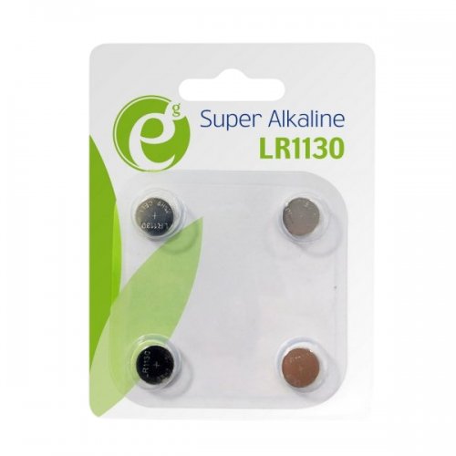 Батарейки EnerGenie LR1130 4шт (EG-BA-LR1130-01) купити в Україні: Київ, Львів, Хмельницький, Тернопіль, Івано-Франківськ | Низька ціна, відгуки, характеристики від TELEMART фото