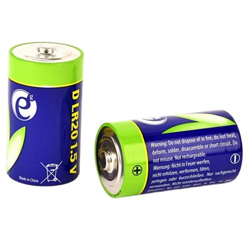Батарейки EnerGenie LR20/Тип D 2шт (EG-BA-LR20-01) купить в Украине: Киев, Днепр, Харьков, Одесса  | Низкая цена, отзывы, характеристики от TELEMART фото