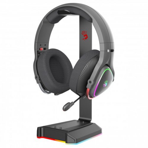 Підставка для навушників A4Tech GS2L Bloody Black купити в Україні: Київ, Львів, Хмельницький, Тернопіль, Івано-Франківськ | Низька ціна, відгуки, характеристики від TELEMART фото