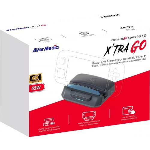 Пристрій відеозахоплення AVerMedia GC515 X'TRA GO (61GC515000AS) Black купити в Україні: Київ, Львів, Хмельницький, Тернопіль, Івано-Франківськ | Низька ціна, відгуки, характеристики від TELEMART фото