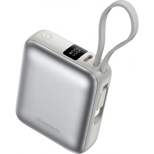 Powerbank Choetech B832 10000mAh 35W (B832-GY) Grey купити в Україні: Київ, Львів, Хмельницький, Тернопіль, Івано-Франківськ | Низька ціна, відгуки, характеристики від TELEMART фото