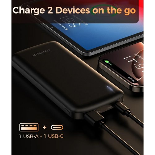 Powerbank Choetech B850 10000mAh 12W (B850-ACBK) Black купить в Украине: Киев, Днепр, Харьков, Одесса  | Низкая цена, отзывы, характеристики от TELEMART фото