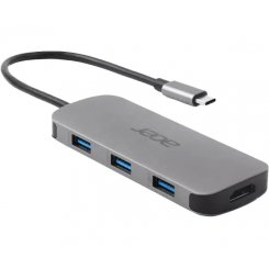 USB-хаб Acer USB Type-C 7 in 1 (HP.DSCAB.018) Silver