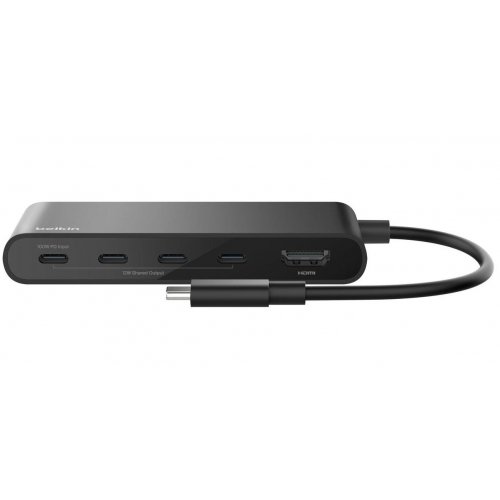 USB-хаб Belkin USB Type-C 5 in 1 (AVC021HQBK) Black купить в Украине: Киев, Днепр, Харьков, Одесса  | Низкая цена, отзывы, характеристики от TELEMART фото