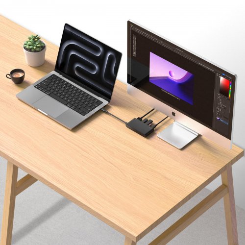 USB-хаб Belkin USB Type-C 5 in 1 (AVC021HQBK) Black купить в Украине: Киев, Днепр, Харьков, Одесса  | Низкая цена, отзывы, характеристики от TELEMART фото