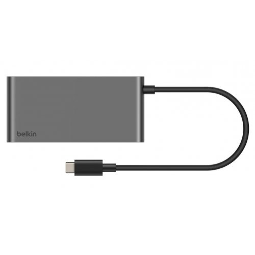 USB-хаб Belkin USB Type-C 5 in 1 (AVC022HQSGY) Space Gray купити в Україні: Київ, Львів, Хмельницький, Тернопіль, Івано-Франківськ | Низька ціна, відгуки, характеристики від TELEMART фото
