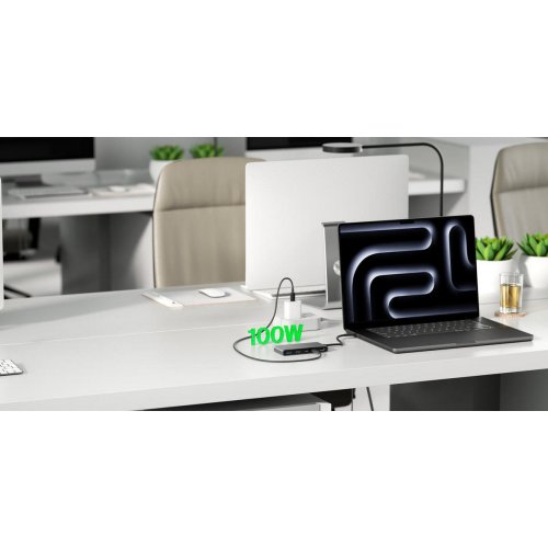USB-хаб Belkin USB Type-C 7 in 1 (AVC023HQSGY) Space Gray купить в Украине: Киев, Днепр, Харьков, Одесса  | Низкая цена, отзывы, характеристики от TELEMART фото