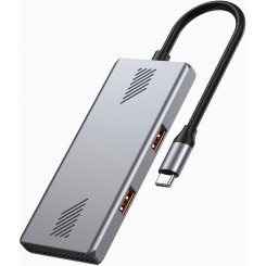 USB-хаб Gembird USB Type-C 4 in 1 (UHB-CM-U310-A2C2-01) Silver