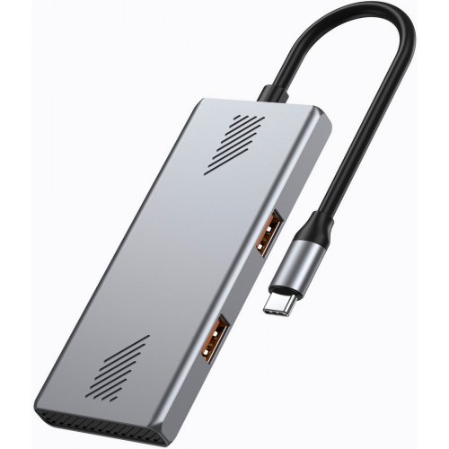 USB-хаб Gembird USB Type-C 4 in 1 (UHB-CM-U310-A2C2-01) Silver купить в Украине: Киев, Днепр, Харьков, Одесса  | Низкая цена, отзывы, характеристики от TELEMART фото