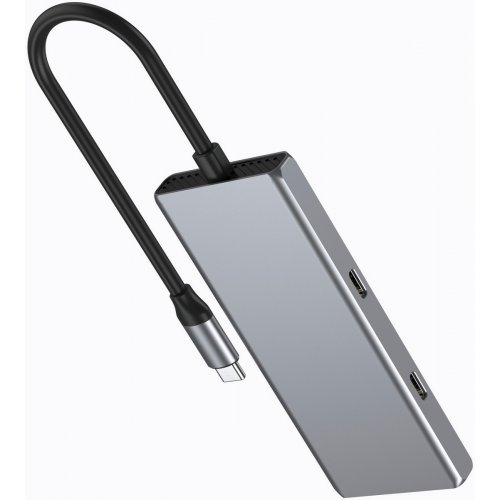 USB-хаб Gembird USB Type-C 4 in 1 (UHB-CM-U310-A2C2-01) Silver купить в Украине: Киев, Днепр, Харьков, Одесса  | Низкая цена, отзывы, характеристики от TELEMART фото