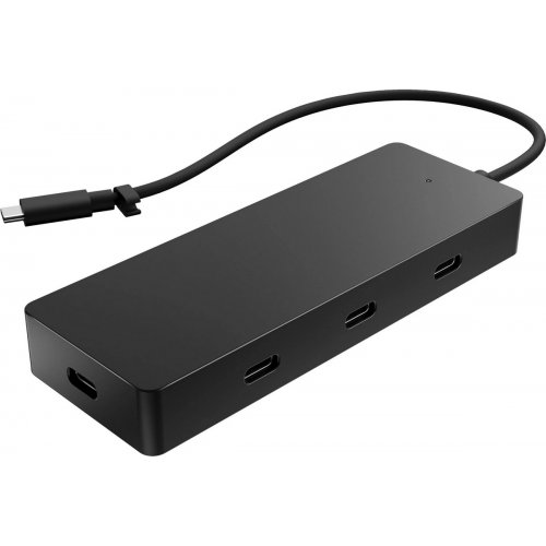 USB-хаб HP USB Type-C 4 in 1 (6G842AA) Black купить в Украине: Киев, Днепр, Харьков, Одесса  | Низкая цена, отзывы, характеристики от TELEMART фото