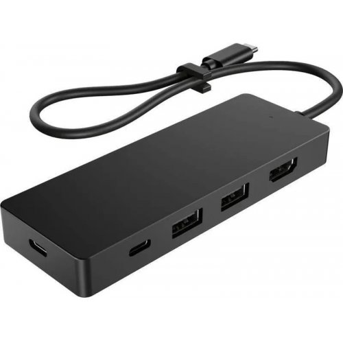 USB-хаб HP Travel G3 USB Type-C 5 in 1 (86T46AA) Black купить в Украине: Киев, Днепр, Харьков, Одесса  | Низкая цена, отзывы, характеристики от TELEMART фото