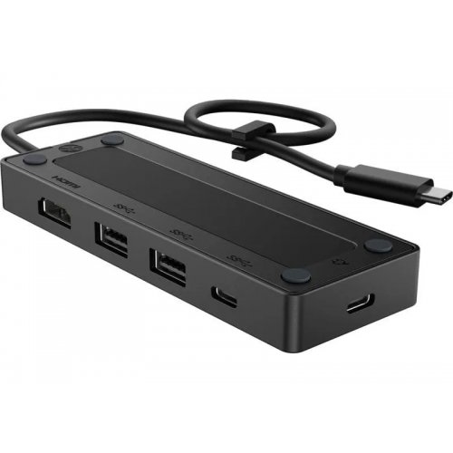 USB-хаб HP Travel G3 USB Type-C 5 in 1 (86T46AA) Black купить в Украине: Киев, Днепр, Харьков, Одесса  | Низкая цена, отзывы, характеристики от TELEMART фото