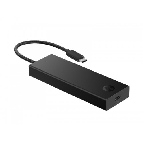 USB-хаб HP USB Type-C 5 in 1 (BR1U3AA) Black купить в Украине: Киев, Днепр, Харьков, Одесса  | Низкая цена, отзывы, характеристики от TELEMART фото