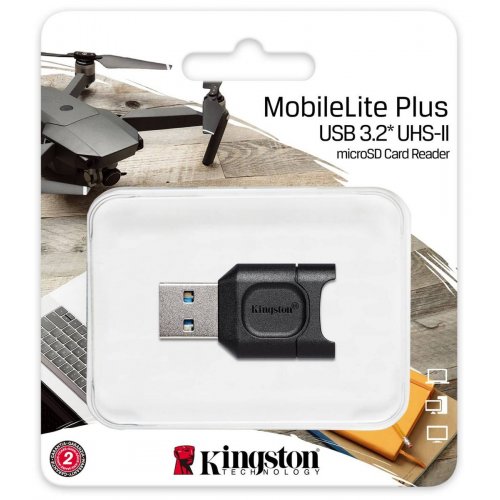 Кардрідер Kingston MobileLite Plus microSD (MLPM) купити в Україні: Київ, Львів, Хмельницький, Тернопіль, Івано-Франківськ | Низька ціна, відгуки, характеристики від TELEMART фото