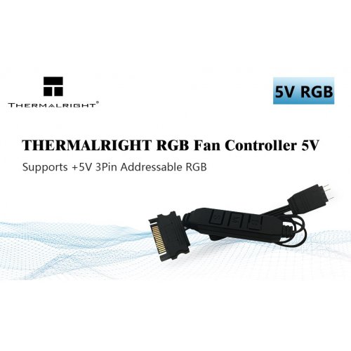 Уценка контроллер подсветки Thermalright ARGB Fan Controller 5V (Повреждена упаковка, 877116) купить в Украине: Киев, Днепр, Харьков, Одесса  | Низкая цена, отзывы, характеристики от TELEMART фото