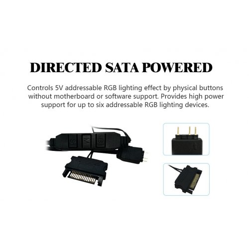 Уценка контроллер подсветки Thermalright ARGB Fan Controller 5V (Повреждена упаковка, 877116) купить в Украине: Киев, Днепр, Харьков, Одесса  | Низкая цена, отзывы, характеристики от TELEMART фото
