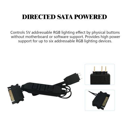 Уценка контроллер подсветки Thermalright ARGB Fan Controller 5V (Повреждена упаковка, 877116) купить в Украине: Киев, Днепр, Харьков, Одесса  | Низкая цена, отзывы, характеристики от TELEMART фото