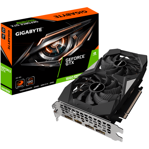 Видеокарта Gigabyte GeForce GTX 1660 SUPER OC 6144MB (GV-N166SOC-6GD) (Восстановлено продавцом, 877117) купить в Украине: Киев, Днепр, Харьков, Одесса  | Проверка совместимости, низкая цена, отзывы, характеристики от TELEMART фото