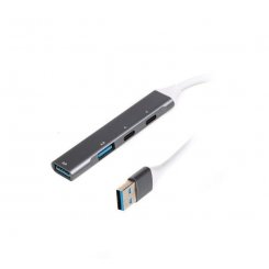 USB-хаб Maxxter USB 4 in 1 (HU3A-4P-03) Grey