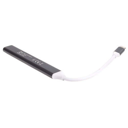 USB-хаб Maxxter USB Type-C 5 in 1 (HU3C-4P1PD-01) Grey купить в Украине: Киев, Днепр, Харьков, Одесса  | Низкая цена, отзывы, характеристики от TELEMART фото
