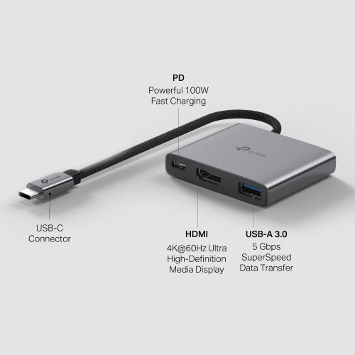 USB-хаб TP-LINK UH3020C купить в Украине: Киев, Днепр, Харьков, Одесса  | Низкая цена, отзывы, характеристики от TELEMART фото