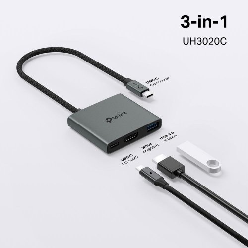 USB-хаб TP-LINK UH3020C купить в Украине: Киев, Днепр, Харьков, Одесса  | Низкая цена, отзывы, характеристики от TELEMART фото