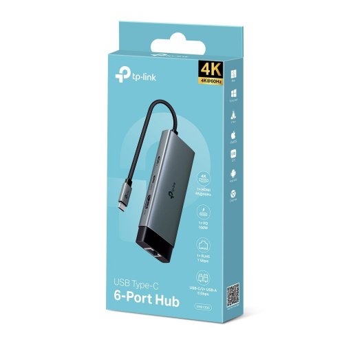 USB-хаб TP-LINK UH6120C купить в Украине: Киев, Днепр, Харьков, Одесса  | Низкая цена, отзывы, характеристики от TELEMART фото