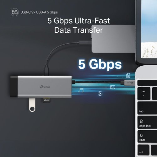 USB-хаб TP-LINK UH7020C купить в Украине: Киев, Днепр, Харьков, Одесса  | Низкая цена, отзывы, характеристики от TELEMART фото