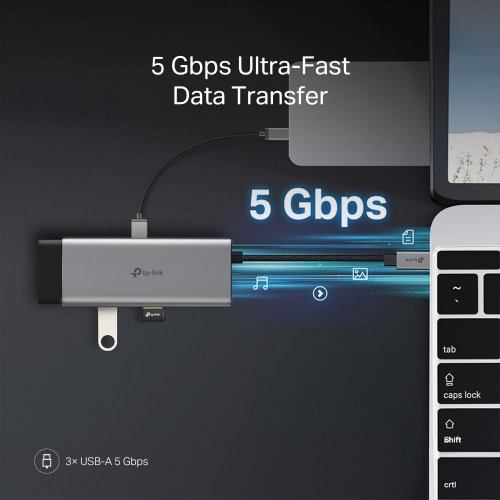 USB-хаб TP-LINK UH7021C купить в Украине: Киев, Днепр, Харьков, Одесса  | Низкая цена, отзывы, характеристики от TELEMART фото