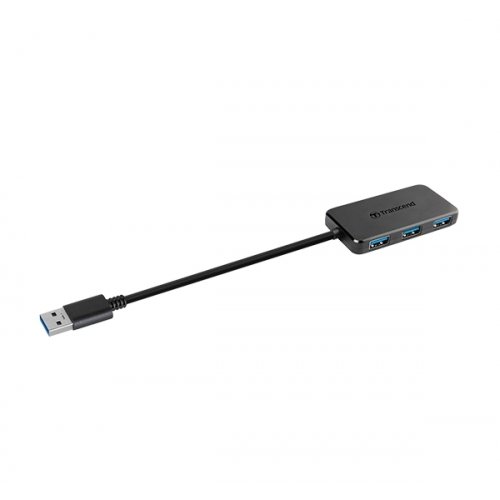 USB-хаб Transcend HUB2 USB 4 in 1 (TS-HUB2K) Black купить в Украине: Киев, Днепр, Харьков, Одесса  | Низкая цена, отзывы, характеристики от TELEMART фото