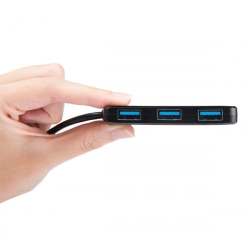 USB-хаб Transcend HUB2 USB 4 in 1 (TS-HUB2K) Black купить в Украине: Киев, Днепр, Харьков, Одесса  | Низкая цена, отзывы, характеристики от TELEMART фото