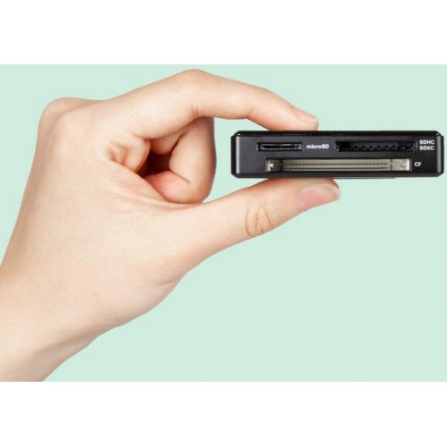 Кардрідер Transcend RDF8 USB 3 in 1 (TS-RDF8K2) Black купити в Україні: Київ, Львів, Хмельницький, Тернопіль, Івано-Франківськ | Низька ціна, відгуки, характеристики від TELEMART фото