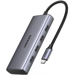 USB-хаб Ugreen CM498 USB Type-C 7 in 1 (35897) Grey