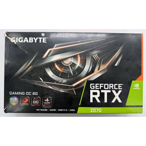 Видеокарта Gigabyte GeForce RTX 2070 Gaming OC 8192MB (GV-N2070GAMING OC-8GC) (Восстановлено продавцом, 877149) купить в Украине: Киев, Днепр, Харьков, Одесса  | Проверка совместимости, низкая цена, отзывы, характеристики от TELEMART фото