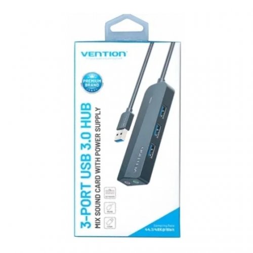USB-хаб Vention USB 5 in 1 (CHIBF) Black купить в Украине: Киев, Днепр, Харьков, Одесса  | Низкая цена, отзывы, характеристики от TELEMART фото