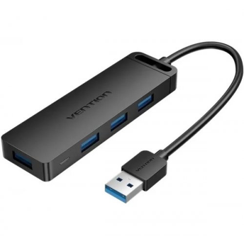 USB-хаб Vention USB 4 in 1 (CHLBB-SCB) Black купить в Украине: Киев, Днепр, Харьков, Одесса  | Низкая цена, отзывы, характеристики от TELEMART фото