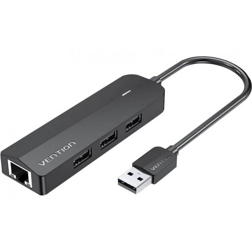 USB-хаб Vention USB 4 in 1 (CHPBB) Black купить в Украине: Киев, Днепр, Харьков, Одесса  | Низкая цена, отзывы, характеристики от TELEMART фото